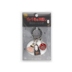 Maison Ghibli Porte-clés métal 3 personnages Arubaya - Le Voyage de Chihiro