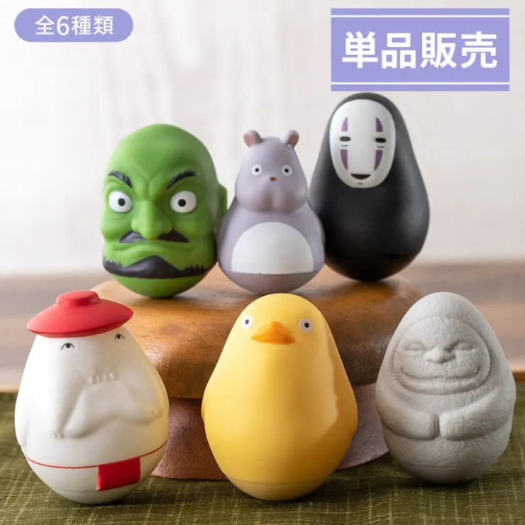 Maison Ghibli Pose Collect Assort. de 6 Figurines Roly-poly - Le Voyage de Chihiro