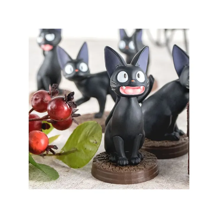 Maison Ghibli Pose Collection Assort. de 6 Figurines Jiji – Kiki la petite sorcière