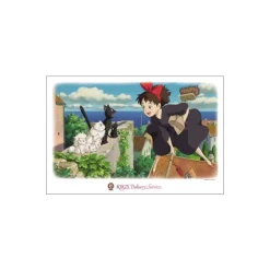 Maison Ghibli Puzzle 1000P Kiki et les chats - Kiki la petite sorcière