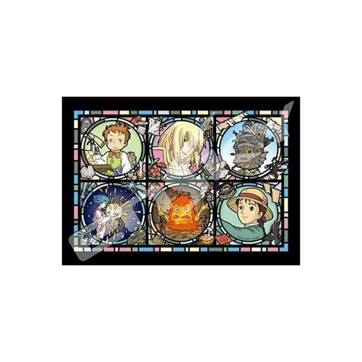 Maison Ghibli Puzzle Vitrail 208P Galerie des personnages - Le Château ambulant