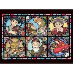 Maison Ghibli Puzzle Vitrail 208P Gallerie des personnages - Si tu tends l'oreille