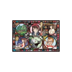 Maison Ghibli Puzzle Vitrail 1000P Personnages - Kiki la petite sorcière