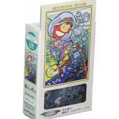 Maison Ghibli Puzzle Vitrail 126P Ponyo sous la mer - Ponyo sur la falaise