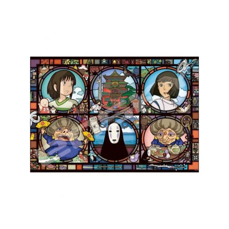 Maison Ghibli Puzzle Vitrail 1000P Rue des merveilles - Le Voyage de Chihiro