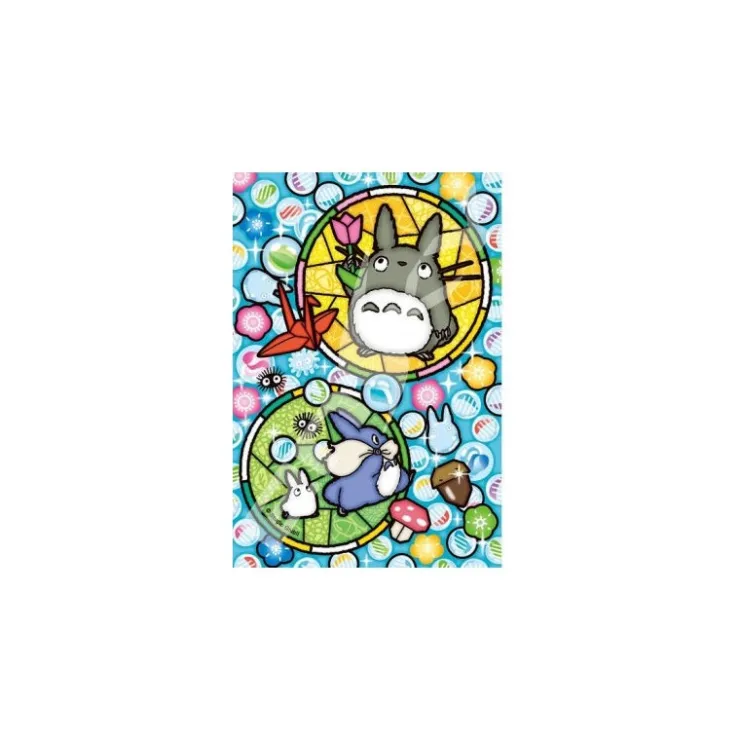 Maison Ghibli Puzzle Vitrail 126P Totoro Billes de Verre - Mon Voisin Totoro