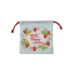 Maison Ghibli Sacoche à cordon Jiji Fraises 20 x 19 cm - Kiki la petite sorcière