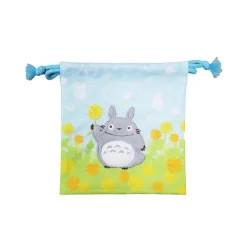 Maison Ghibli Sacoche à cordon Totoro Fleurs 20 x 19 cm - Mon Voisin Totoro