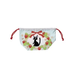 Maison Ghibli Sacoche à Gousset Jiji Fraises 17 x 26 cm - Kiki la petite sorcière