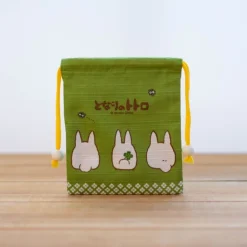 Maison Ghibli Sacoche Tissu Verte Totoro Blanc - Mon Voisin Totoro