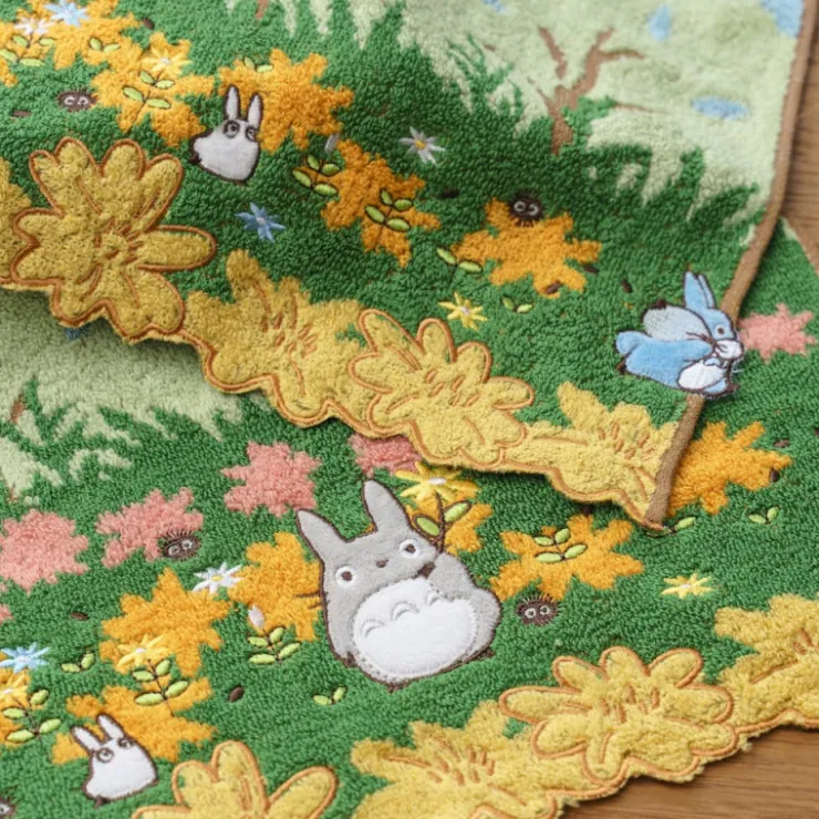 Maison Ghibli Serviette Course Totoro bleu & blanc 34x80 cm - Mon Voisin Totoro