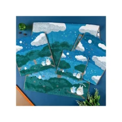 Maison Ghibli Serviette de bain Sous la lune 60 x 120 cm - Mon Voisin Totoro