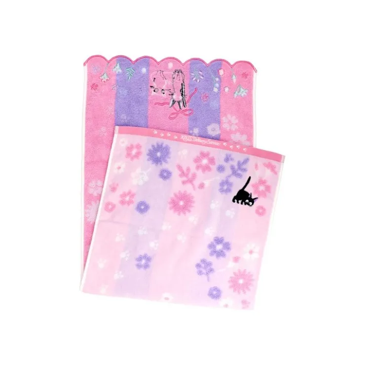 Maison Ghibli Serviette Jiji Et Lily 34x80cm - Kiki la petite sorcière
