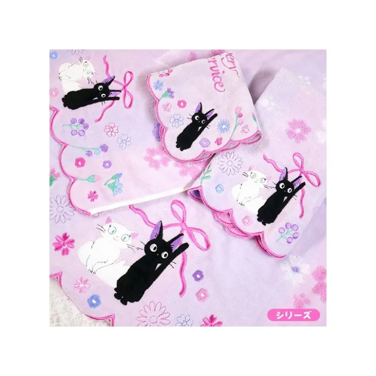 Maison Ghibli Serviette Jiji Et Lily 34x80cm - Kiki la petite sorcière