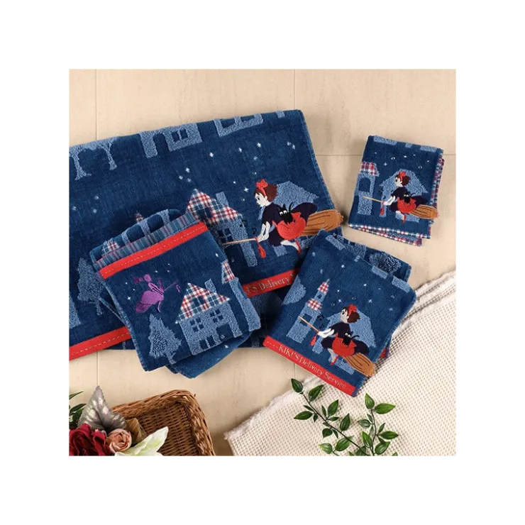 Maison Ghibli Serviette La nuit du départ 34x80 cm - Kiki la petite sorcière
