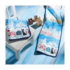 Maison Ghibli Serviette Rues de Paris 34x80 cm - Kiki la petite sorcière