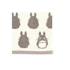 Maison Ghibli Serviette Silhouette Totoro Gris 33x80 cm - Mon Voisin Totoro