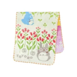 Maison Ghibli Serviette Totoro Fleurs Sauvages 34x80 cm - Mon Voisin Totoro