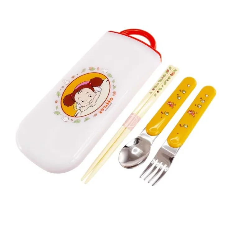 Maison Ghibli Set Baguettes Cuillère Fourchette Mei - Mon Voisin Totoro