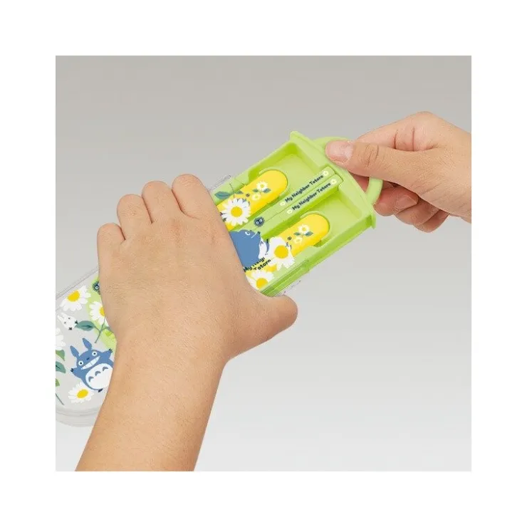 Maison Ghibli Set Baguettes Cuillère Fourchette Totoro Bleu Marguerites - Mon Voisi