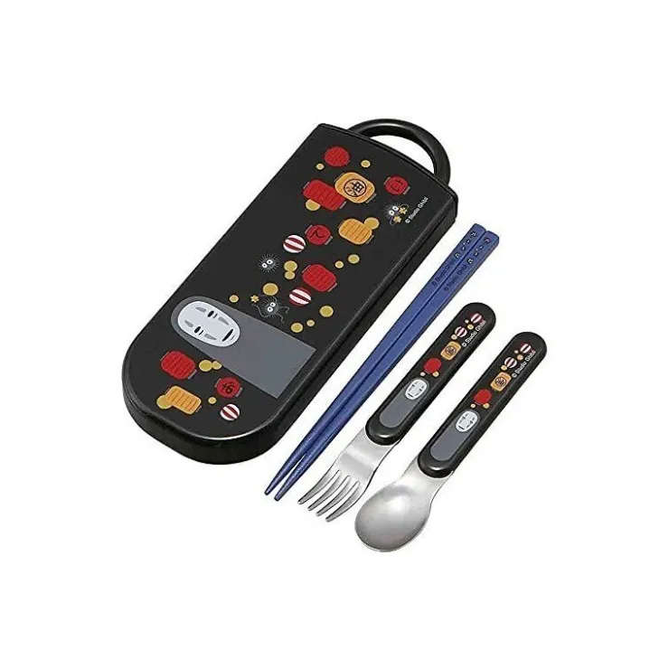 Maison Ghibli Set Baguettes Cuillère Fourchette No Face & Lanternes - Le Voyage de
