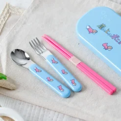 Maison Ghibli Set Baguettes Cuillère Fourchette Ponyo dans la mer - Ponyo sur la fa