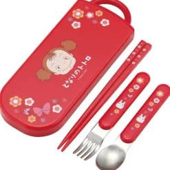Maison Ghibli Set Baguettes Cuillère Fourchette Mei rouge - Mon Voisin Totoro