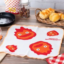 Maison Ghibli Set de 2 Torchons Calcifer - Le Château ambulant