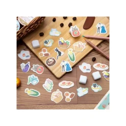 Maison Ghibli Set de stickers Break Time Fleurs - Le Château ambulant