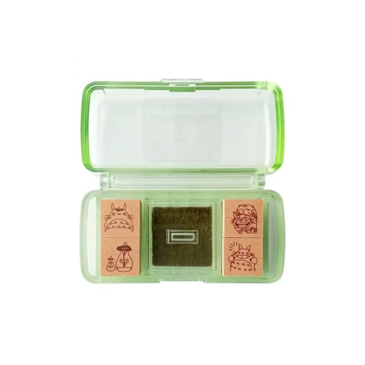 Maison Ghibli Set de Tampons Vert Totoro & Chatbus - Mon Voisin Totoro