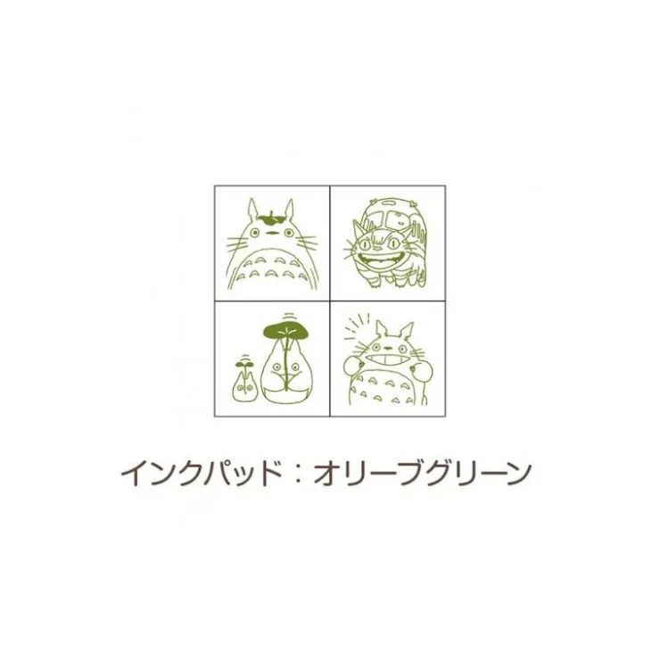 Maison Ghibli Set de Tampons Vert Totoro & Chatbus - Mon Voisin Totoro