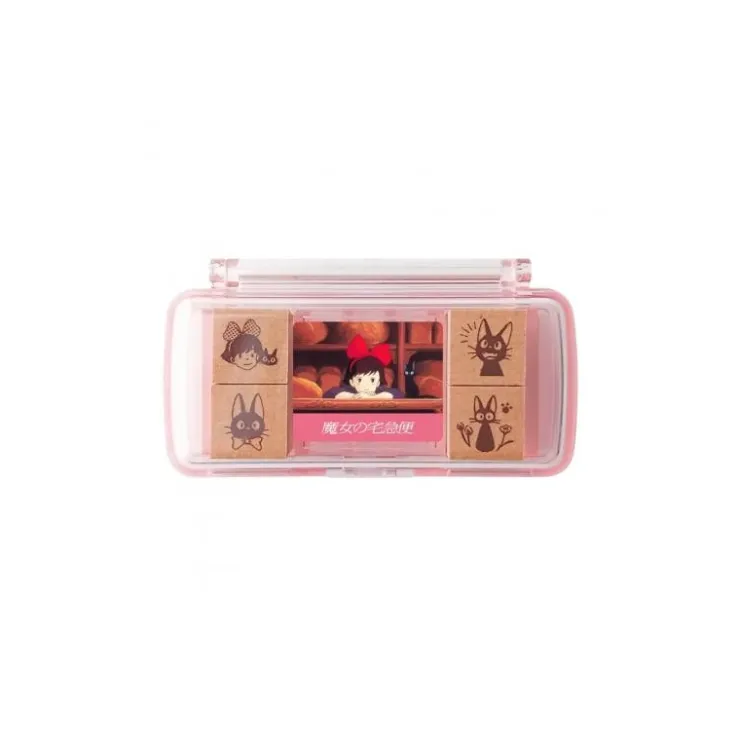 Maison Ghibli Set de Tampons Violet Kiki & Jiji - Kiki la petite sorcière