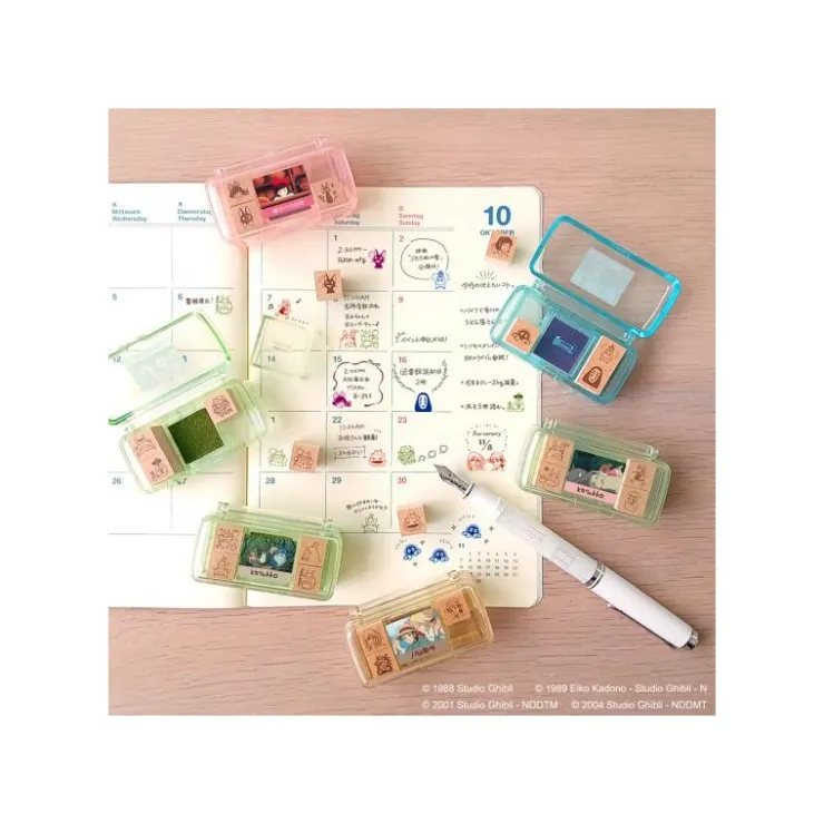 Maison Ghibli Set de Tampons Violet Kiki & Jiji - Kiki la petite sorcière