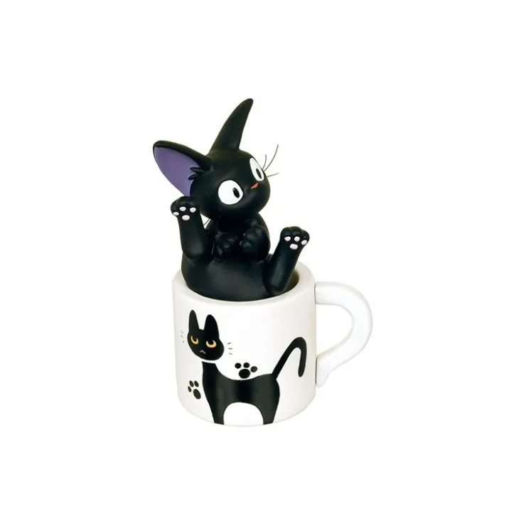 Maison Ghibli Soliflore Jiji dans sa tasse - Kiki la petite sorcière