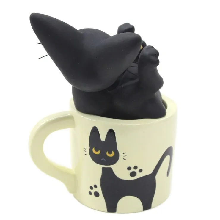 Maison Ghibli Soliflore Jiji dans sa tasse - Kiki la petite sorcière