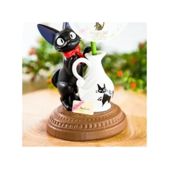 Maison Ghibli Statue Jiji et rose - Kiki la petite sorcière