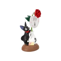 Maison Ghibli Statue Jiji et rose - Kiki la petite sorcière