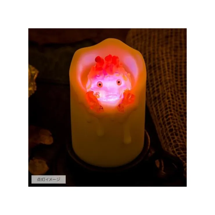 Maison Ghibli Statue lumineuse Calcifer Bougie - Le Château ambulant