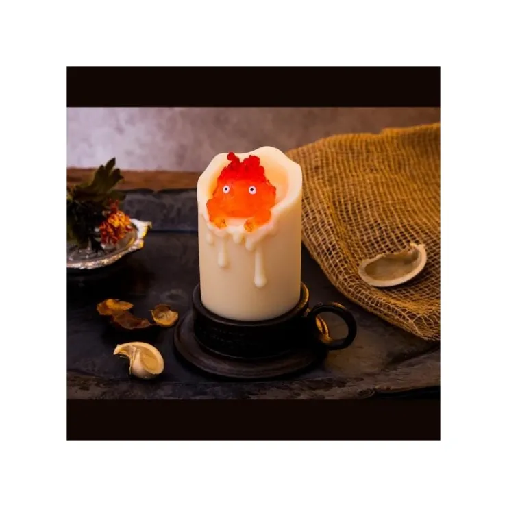 Maison Ghibli Statue lumineuse Calcifer Bougie - Le Château ambulant