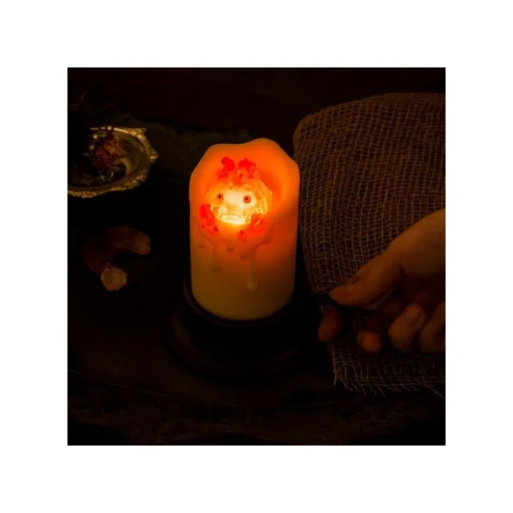 Maison Ghibli Statue lumineuse Calcifer Bougie - Le Château ambulant