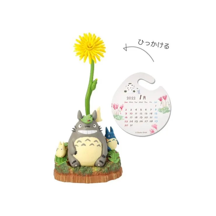 Maison Ghibli Statue Totoro et ses amis sous un pissenlit - Mon Voisin Totoro