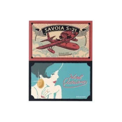 Maison Ghibli Stickers rétro Savoia & Gina - Porco Rosso