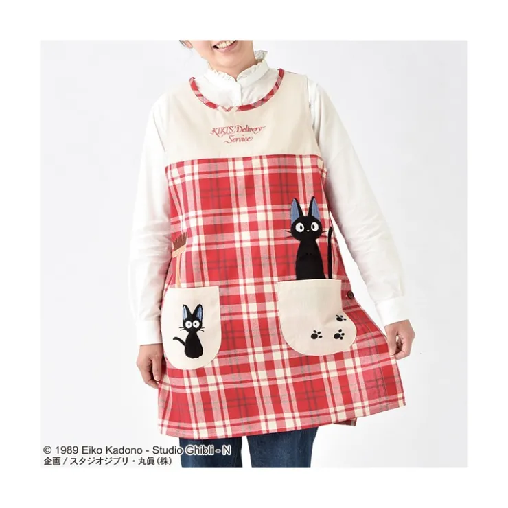 Maison Ghibli Tablier à Carreaux Jiji - Kiki la petite sorcière