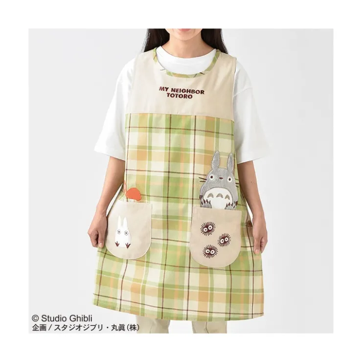 Maison Ghibli Tablier à Carreaux Totoro - Mon Voisin Totoro