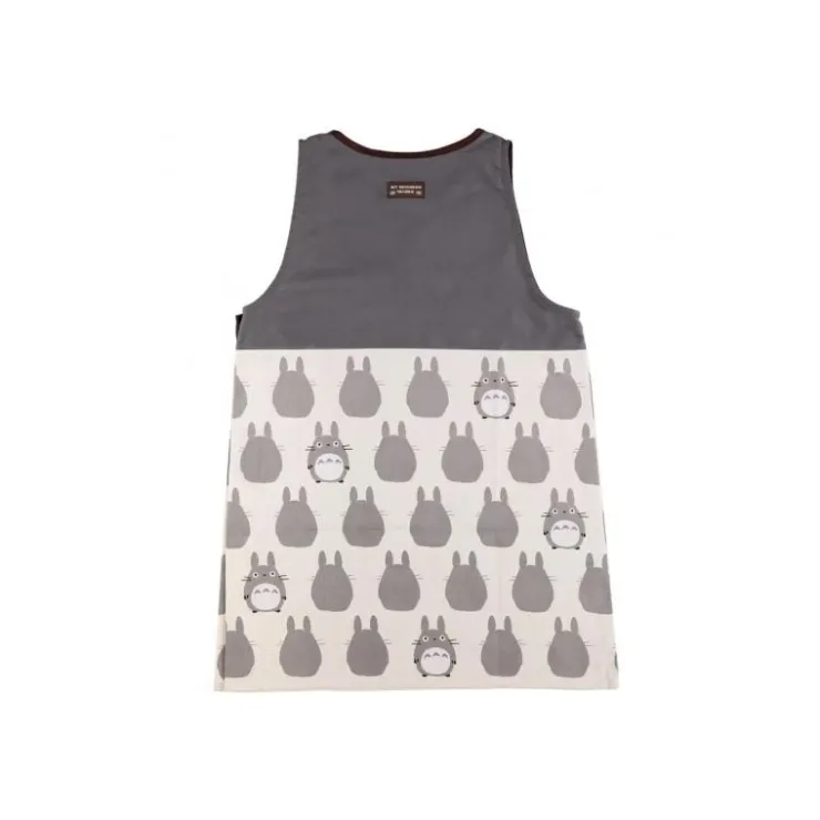 Maison Ghibli Tablier Silhouette Totoro Gris 84 x 61,5cm - Mon Voisin Totoro