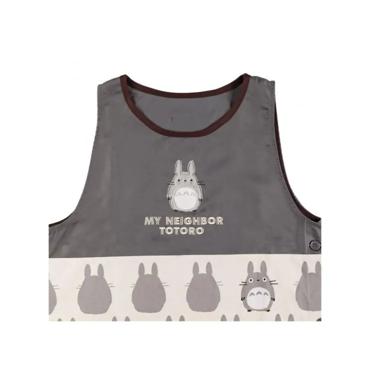 Maison Ghibli Tablier Silhouette Totoro Gris 84 x 61,5cm - Mon Voisin Totoro