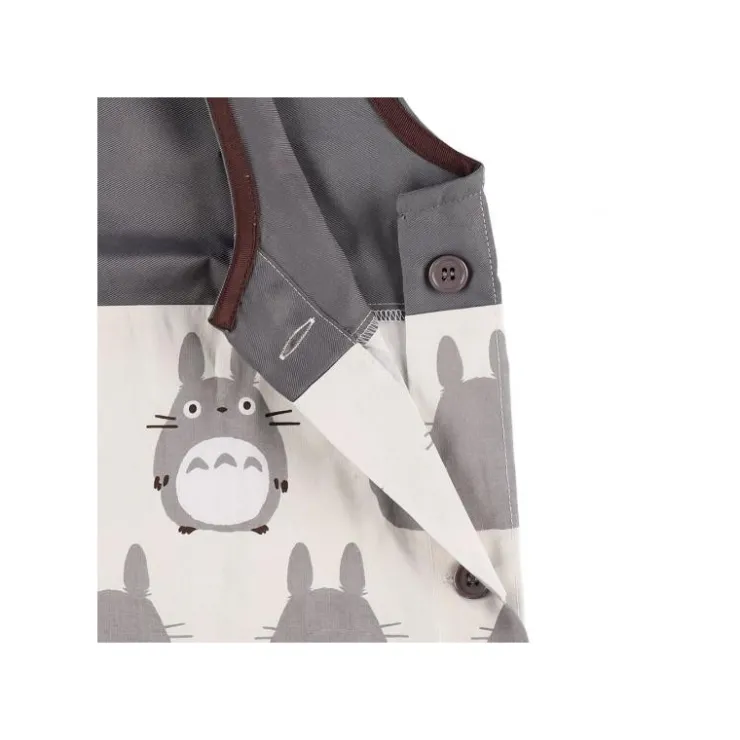 Maison Ghibli Tablier Silhouette Totoro Gris 84 x 61,5cm - Mon Voisin Totoro