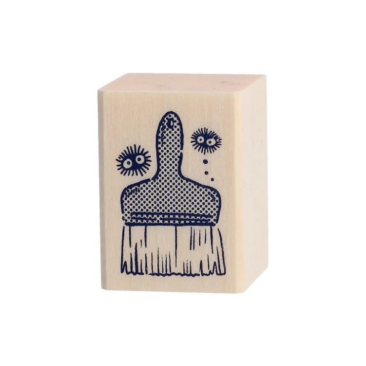 Maison Ghibli Tampon en bois Noiraudes & Pinceau - Mon Voisin Totoro