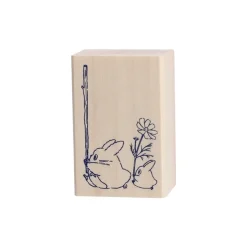 Maison Ghibli Tampon en bois Totoro Bleu & Blanc - Mon Voisin Totoro