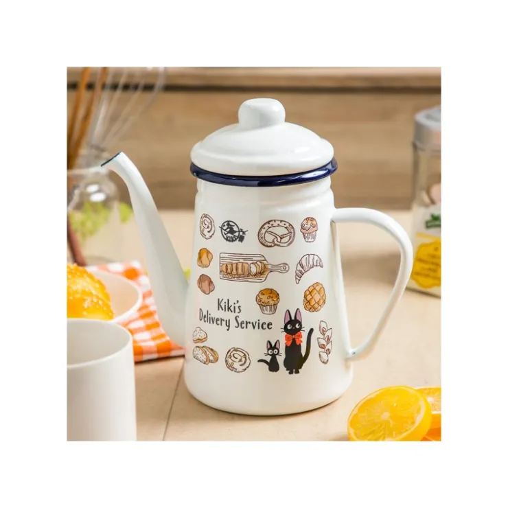 Maison Ghibli Théière émail Viennoiseries 1,1l - Kiki la petite sorcière